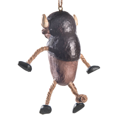 Back view of buffalo ornament by Bert Anderson.