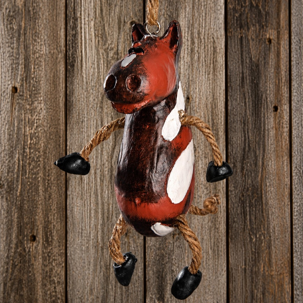 Painted Horse Ornament with Dangly Legs – Bac 059