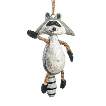 Racoon Christmas ornament  Cabin home decor.