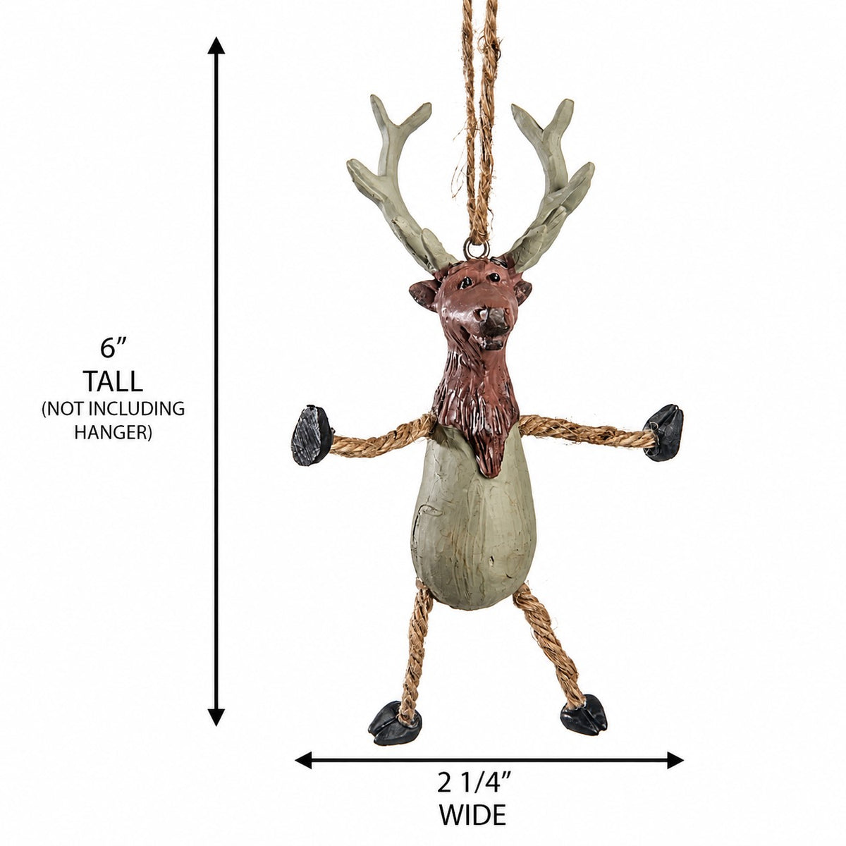 Dangly Elk Ornament - Northwoods Wildlife - BAC 083