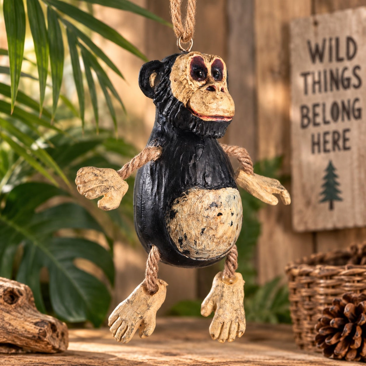Chimpanzee Ornament - African Wildlife -BAC 087