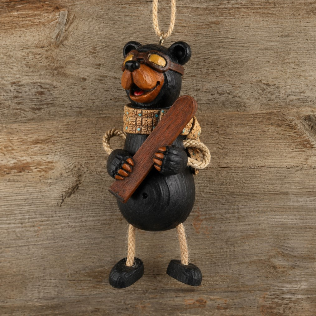 Bert Anderon Skiing Bear Ornament