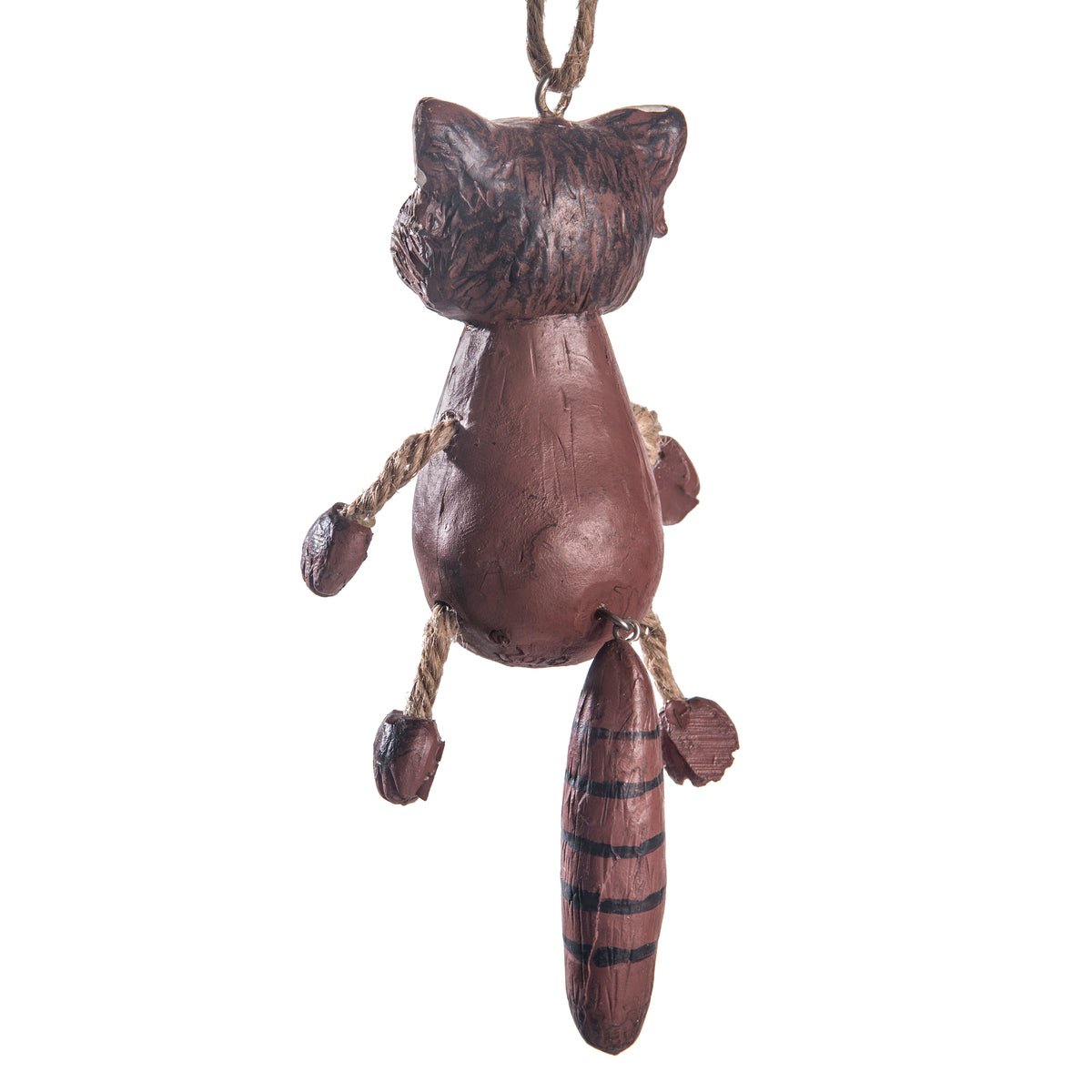 Back view of Bert Anderson Red Panda Ornament displayed on a white background.
