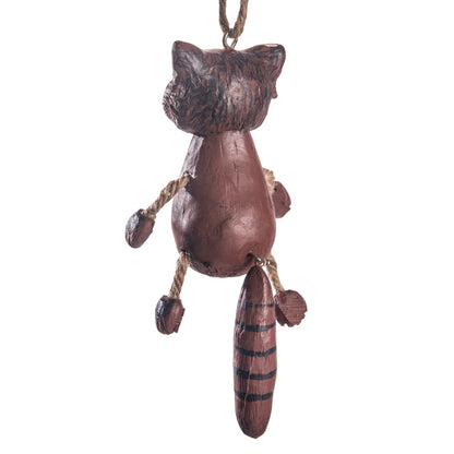 Back view of Bert Anderson Red Panda Ornament displayed on a white background.