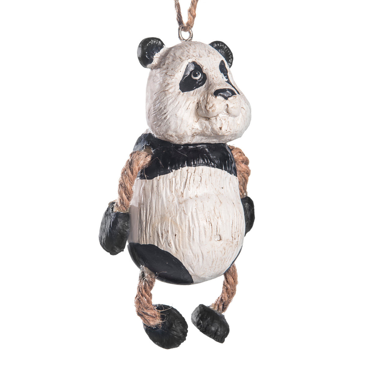 Whimsical Panda Bear Ornament.  Safari home decor.