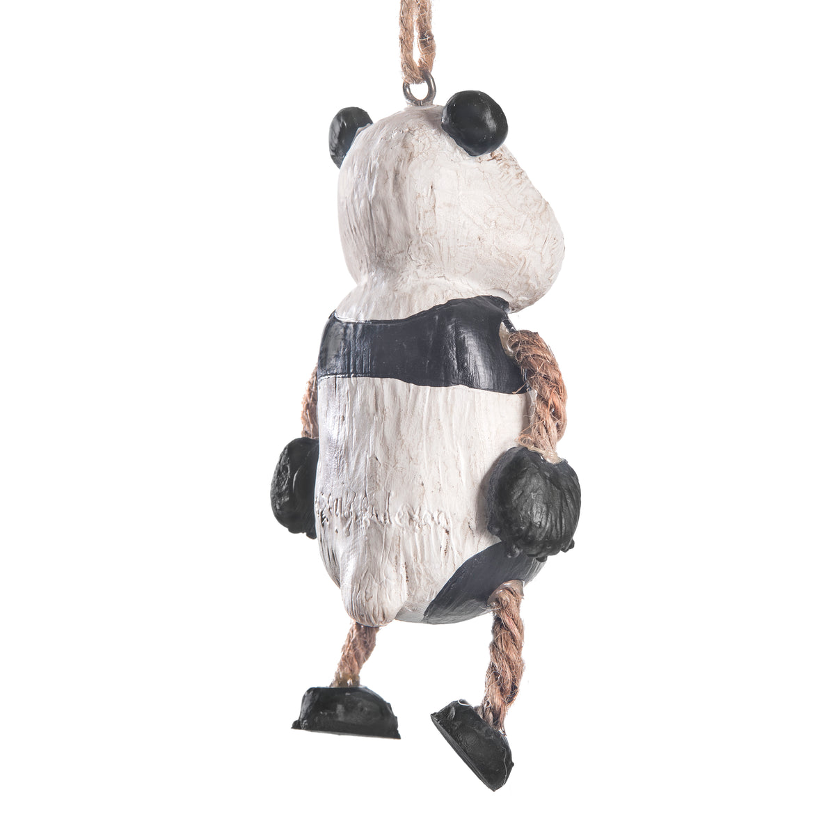 Back view of Bert Anderson Panda Bear hanging ornament.