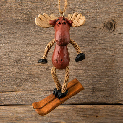 Bac 143 Skiing Moose Ornament