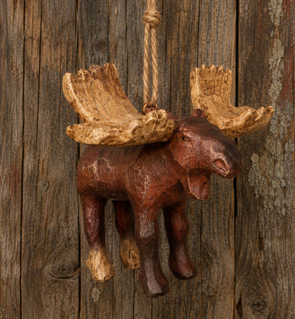 Realistic Moose Christmas Ornament -  Bac 172