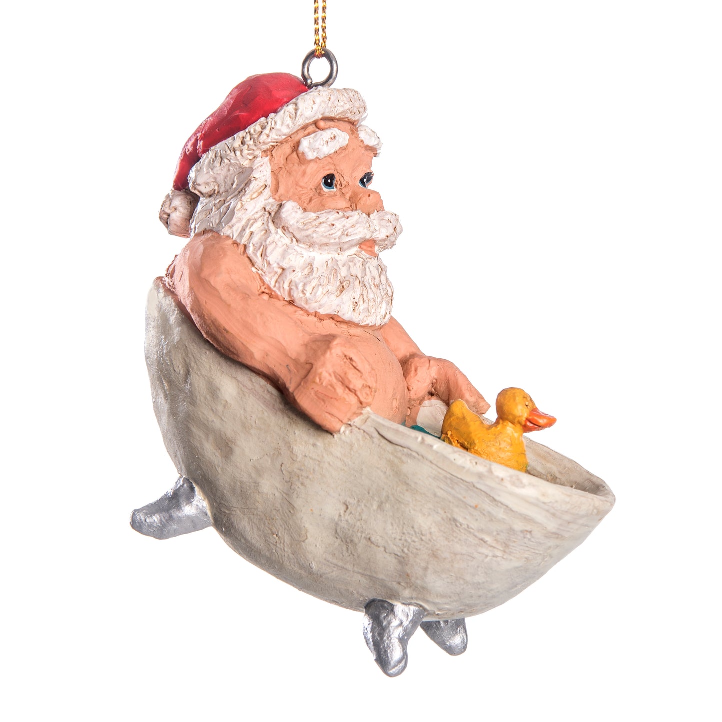 Bac 196 Santa in a Tub Ornament