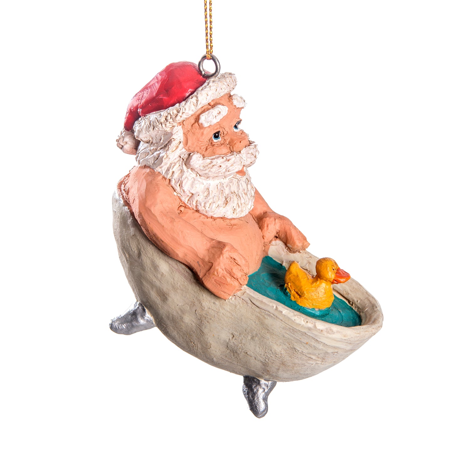 Bac 196 Santa in a Tub Ornament