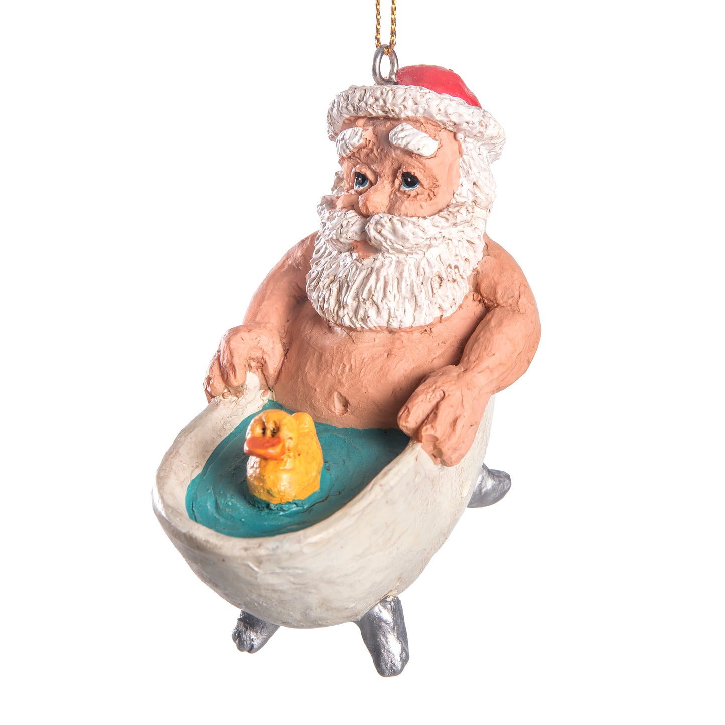 Bac 196 Santa in a Tub Ornament