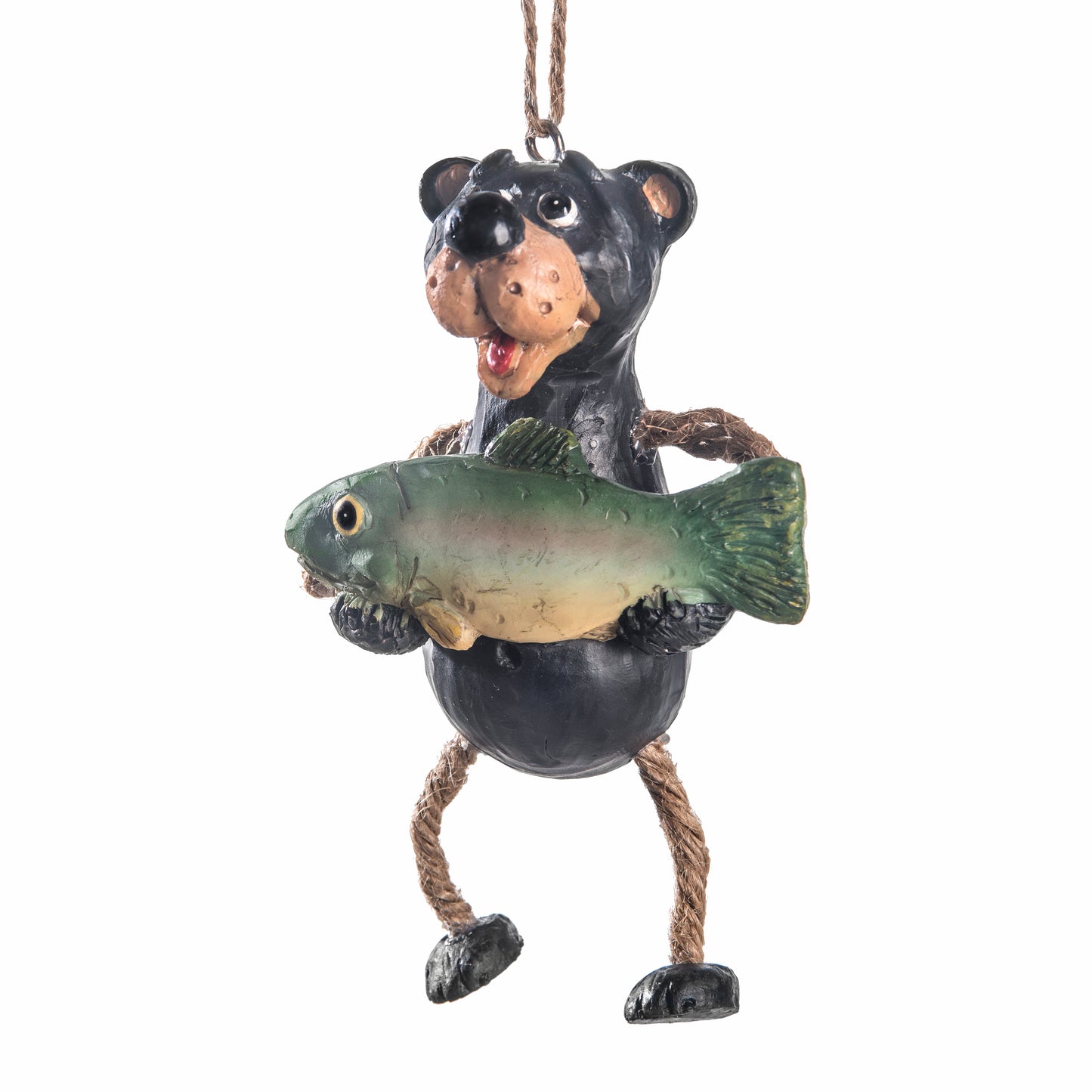 Bac 197 Bear with Fish Ornament