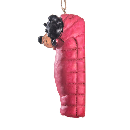 Bac 201 Bear in Sleeping Bag Ornament