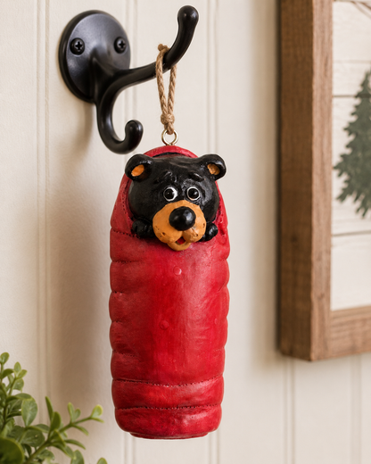 Bac 201 Bear in Sleeping Bag Ornament