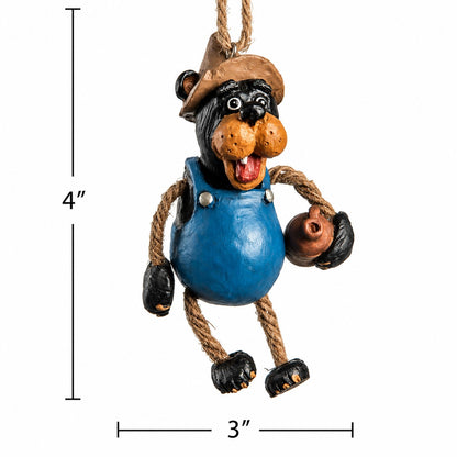 Moonshine Bear Christmas Ornament - Cabin Decor - Bac 202