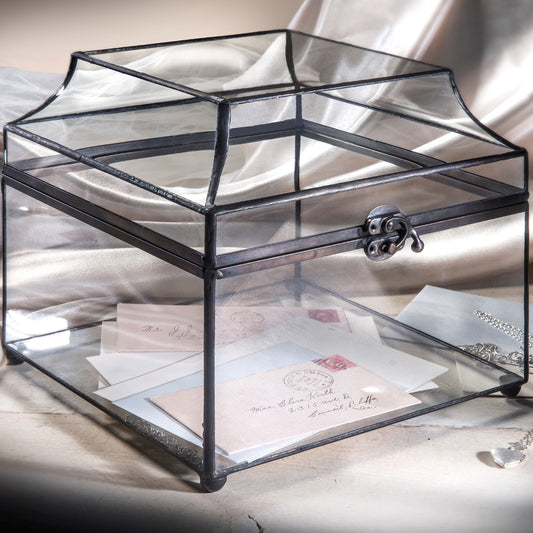 Clear Glass Display Case Large Decorative Box 600