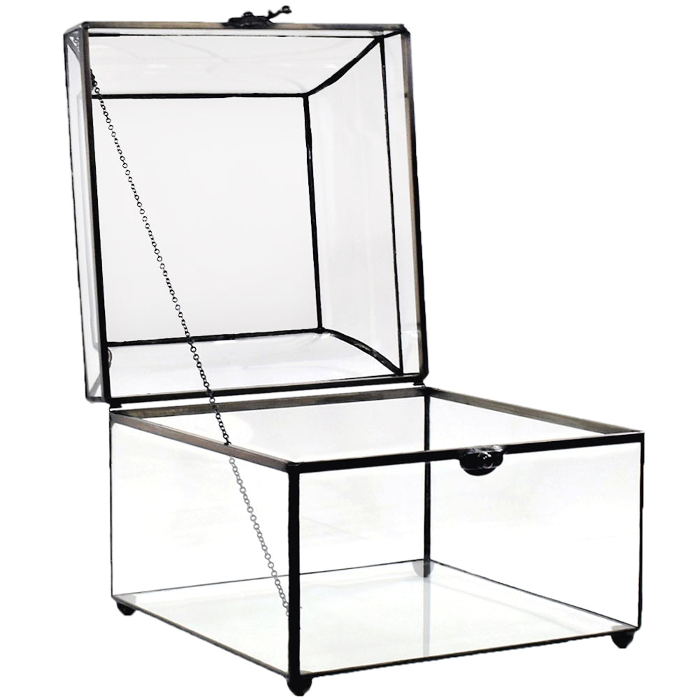Clear Glass Display Case Large Decorative Box 600
