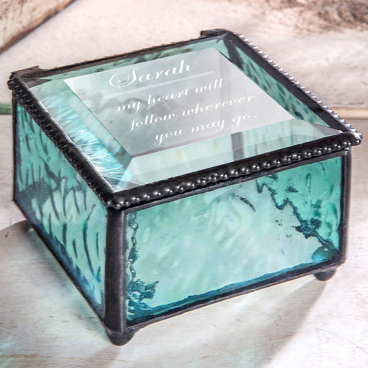 Personalized Glass Box Custom Message | Box 333 EB246 – J Devlin Glass Art
