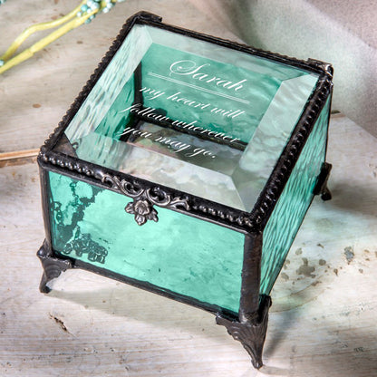 Personalized Jewelry Box Message or Quote by J Devlin | Box 326 EB246