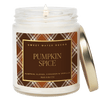 Pumpkin Spice Soy Candle - Patterned 9 oz - Clear Jar