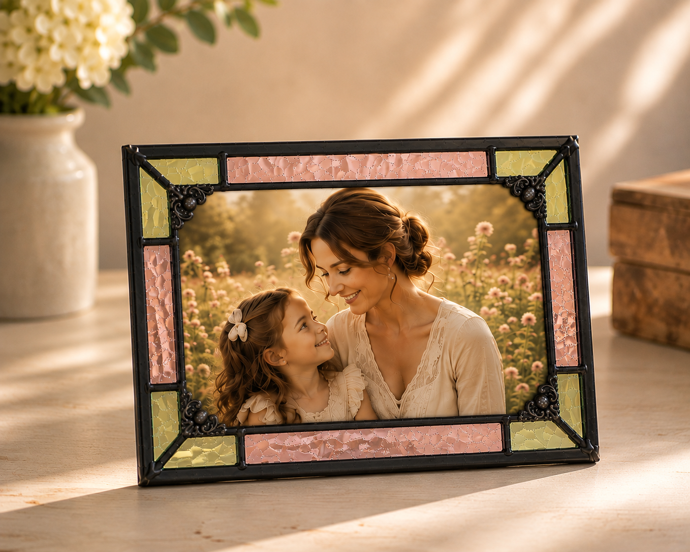 Pink Rose and Sage Green Picture Frames | Pic 464 Series