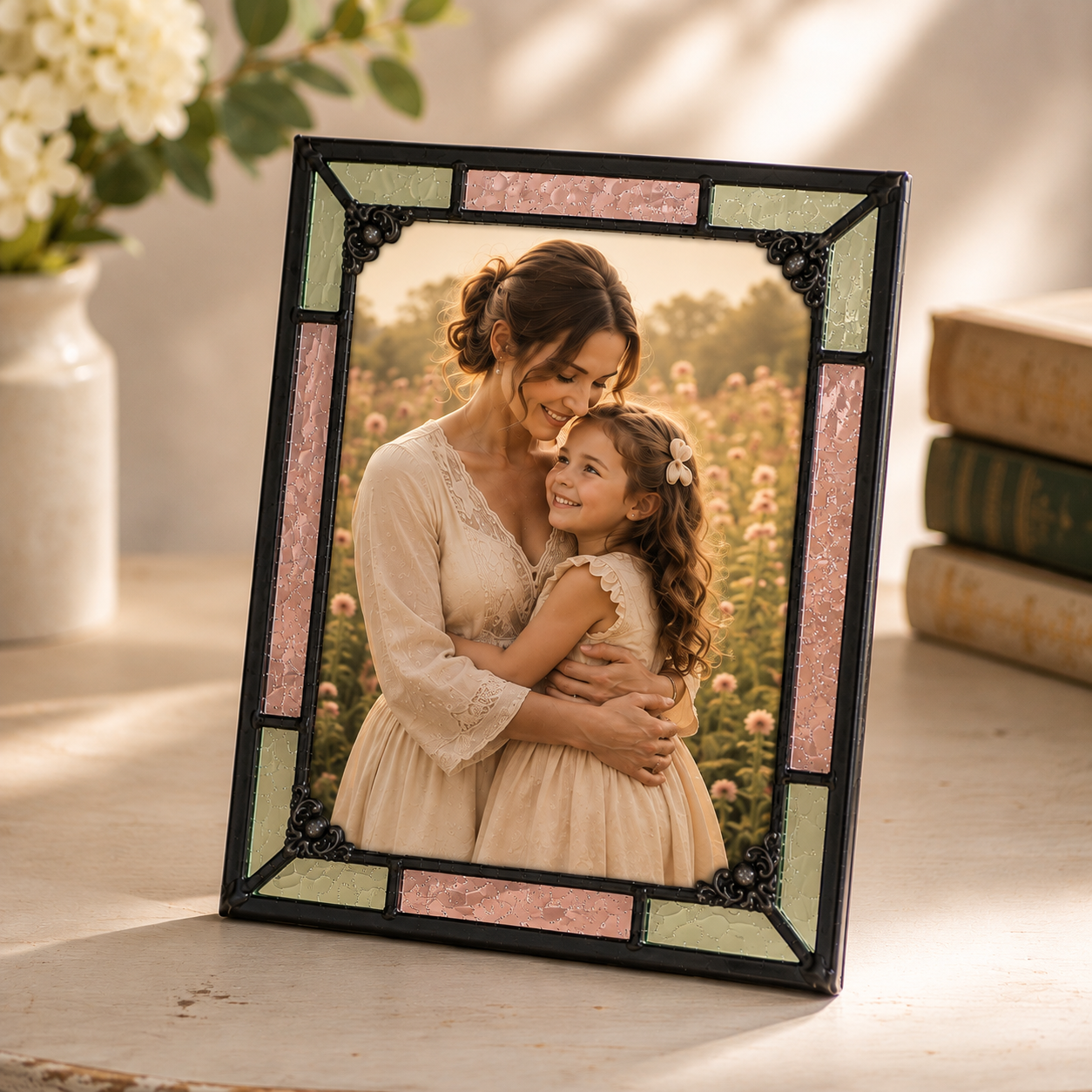 Pink Rose and Sage Green Picture Frames | Pic 464 Series