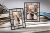 Gray and Clear Textured Glass Frame | PIC 429
