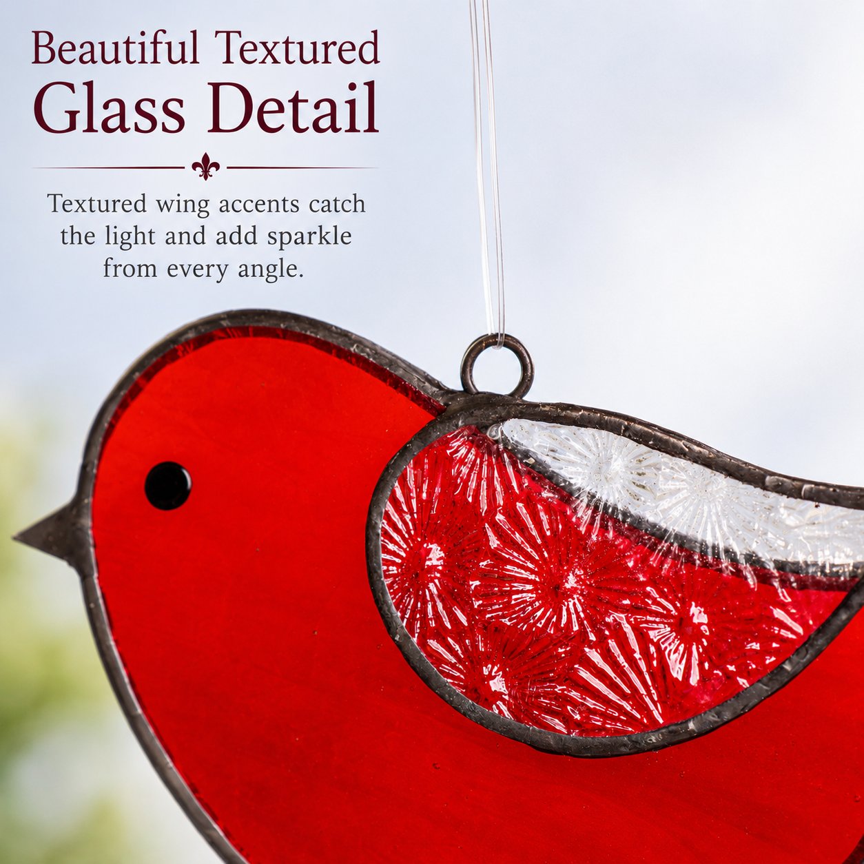 gift for bird lovers stained glass bird ornament