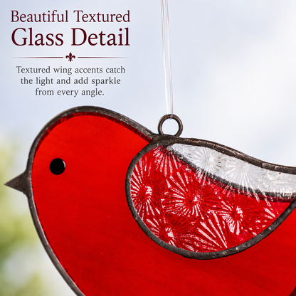 gift for bird lovers stained glass bird ornament