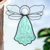 Personalized Angel Ornament Turquoise Blue by J Devlin | Orn 303-2 EO120