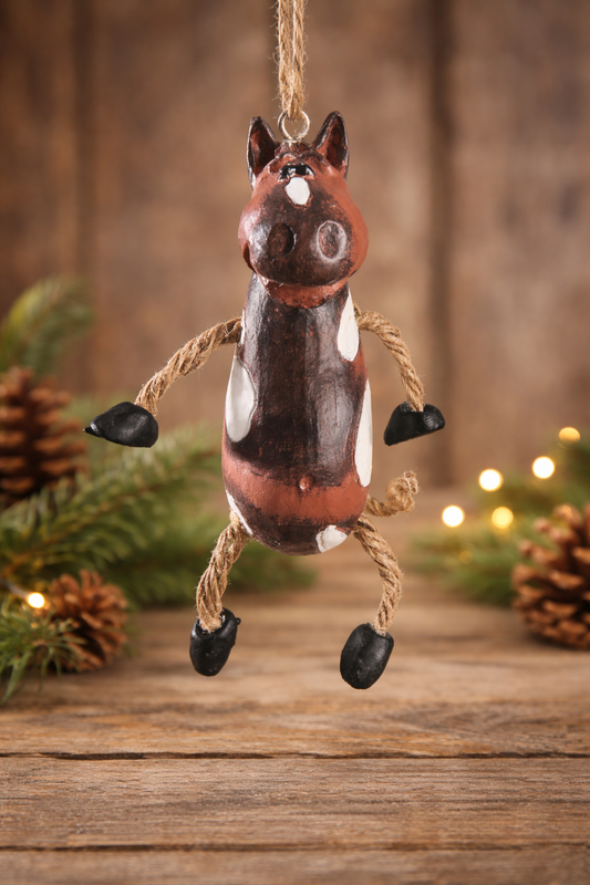 Bac 059 Painted Horse Ornament
