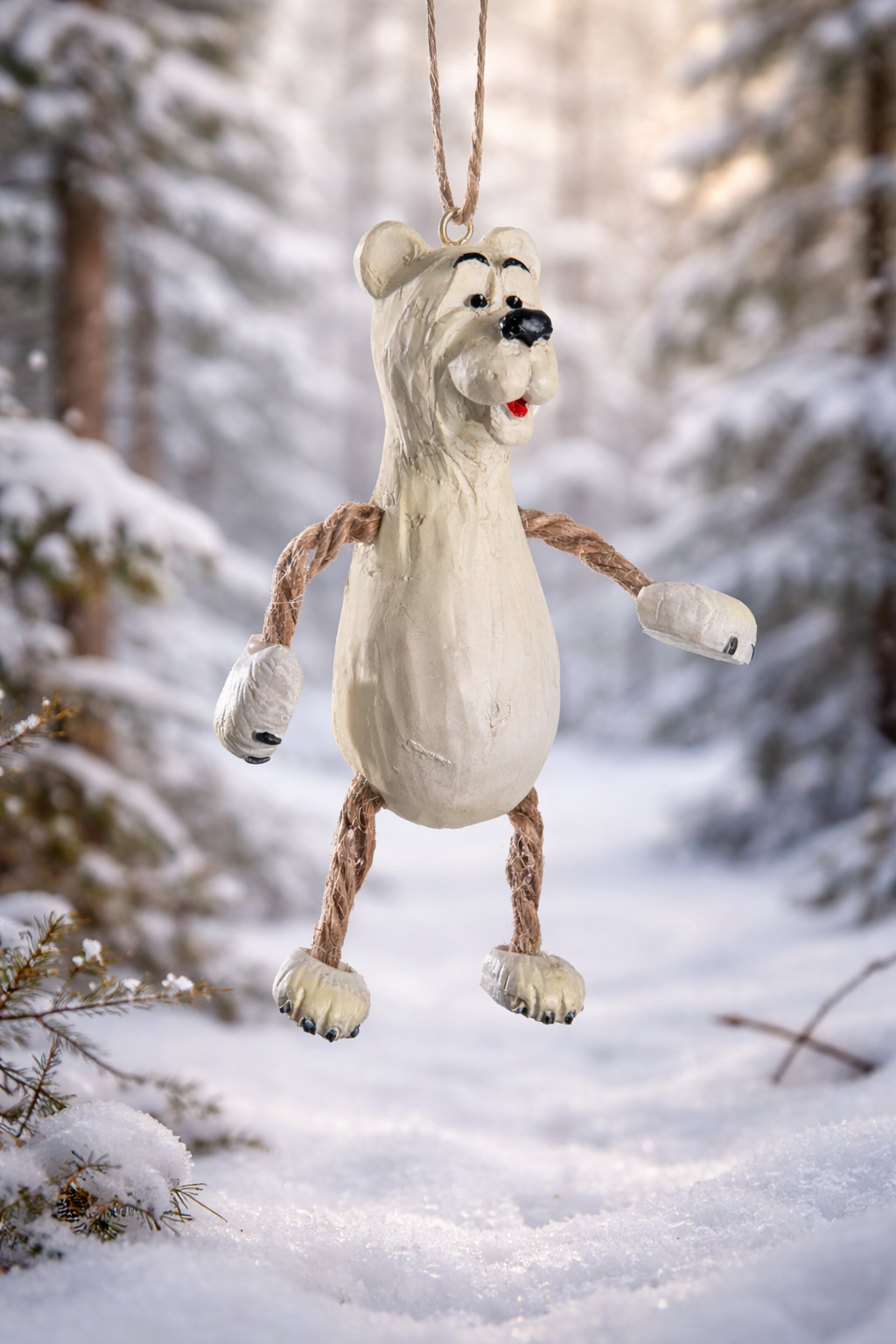 Bac 039 Polar Bear Ornament