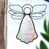 Personalized Glass Angel Ornament by J Devlin | Orn 303-1 EO120