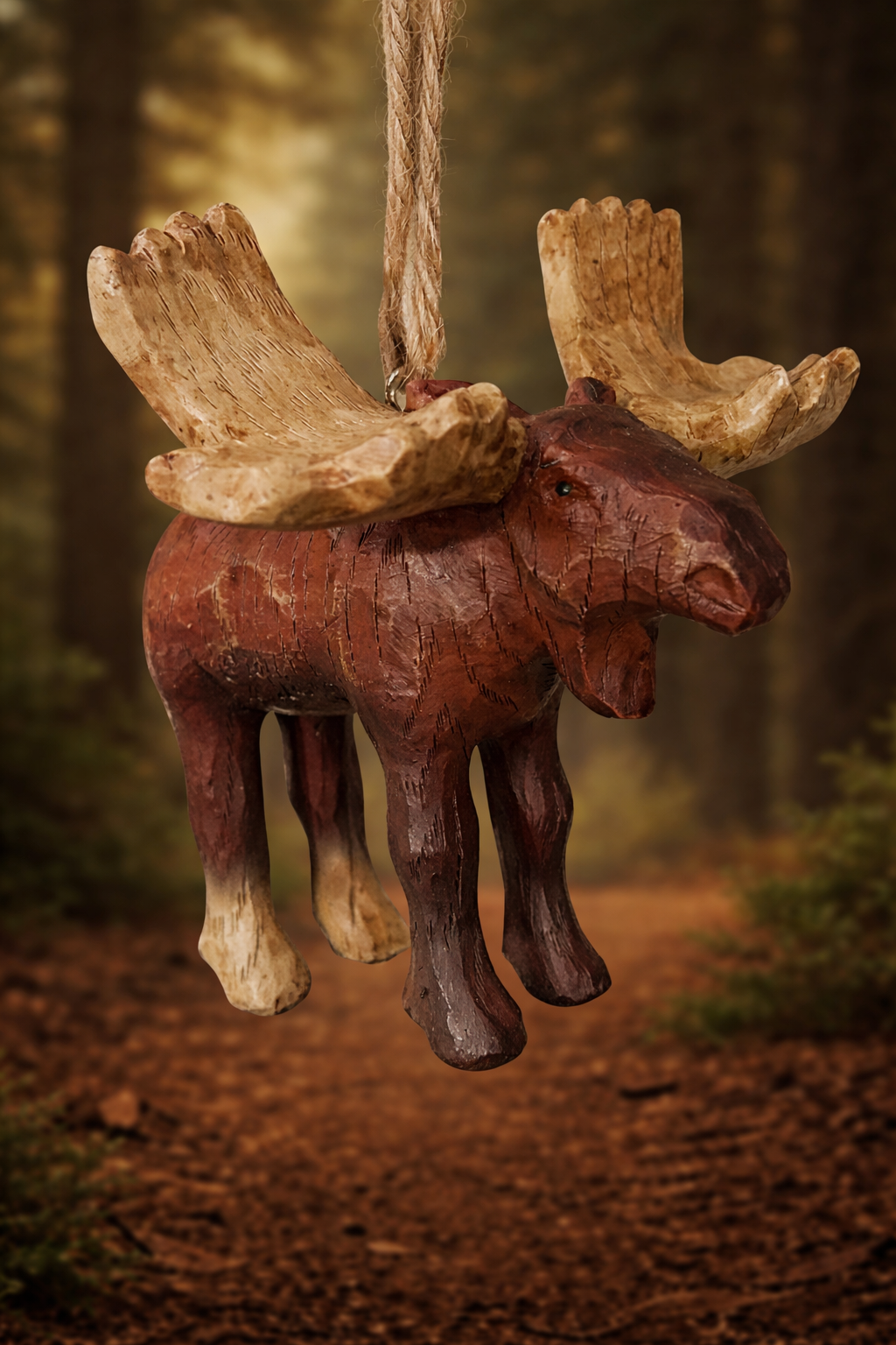 Bac 172 Antique Moose Ornament
