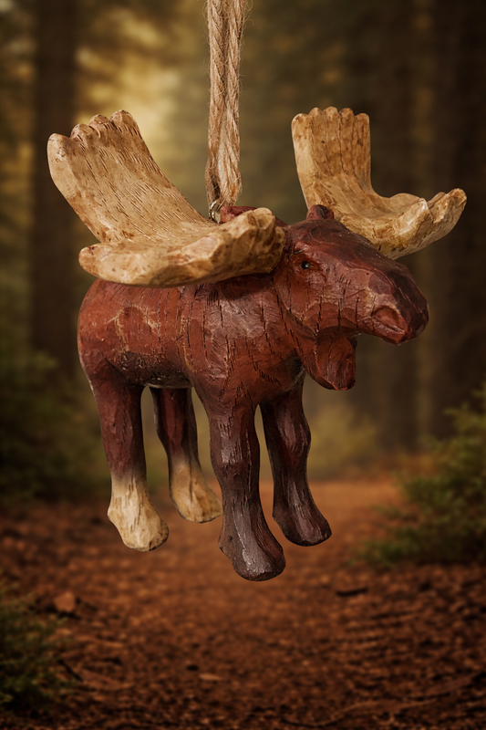 Bac 172 Antique Moose Ornament