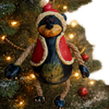 Bac 187 Bear with Santa Coat Ornament