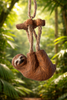 Bac 152 Dangly Sloth Ornament