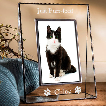 Cat Picture Frame Personalized Photo Frame by J Devlin - Pic 319 EP598