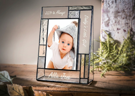 Dad Picture Frame Personalized Baby Girl Photo Frame Custom Gift Pic 392-46V EP621
