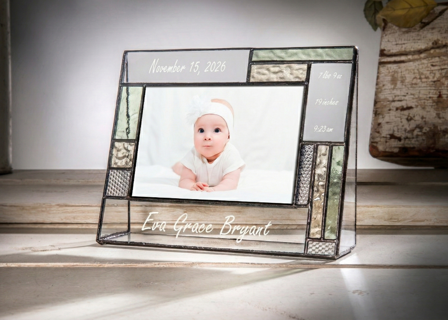 Baby Picture Frame Personalized Gifts by J Devlin | Pic 430 EP530