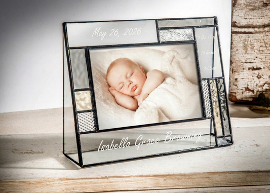 Personalized Baby Picture Frame by J Devlin | Pic 392-46H EP530