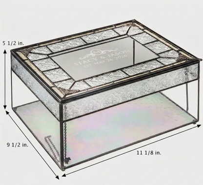 Wedding Card Box Personalized by J Devlin | Box 840 CBE 844