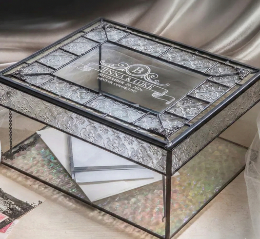 Customized Wedding Card Box by J Devlin | Box 840 CBE847