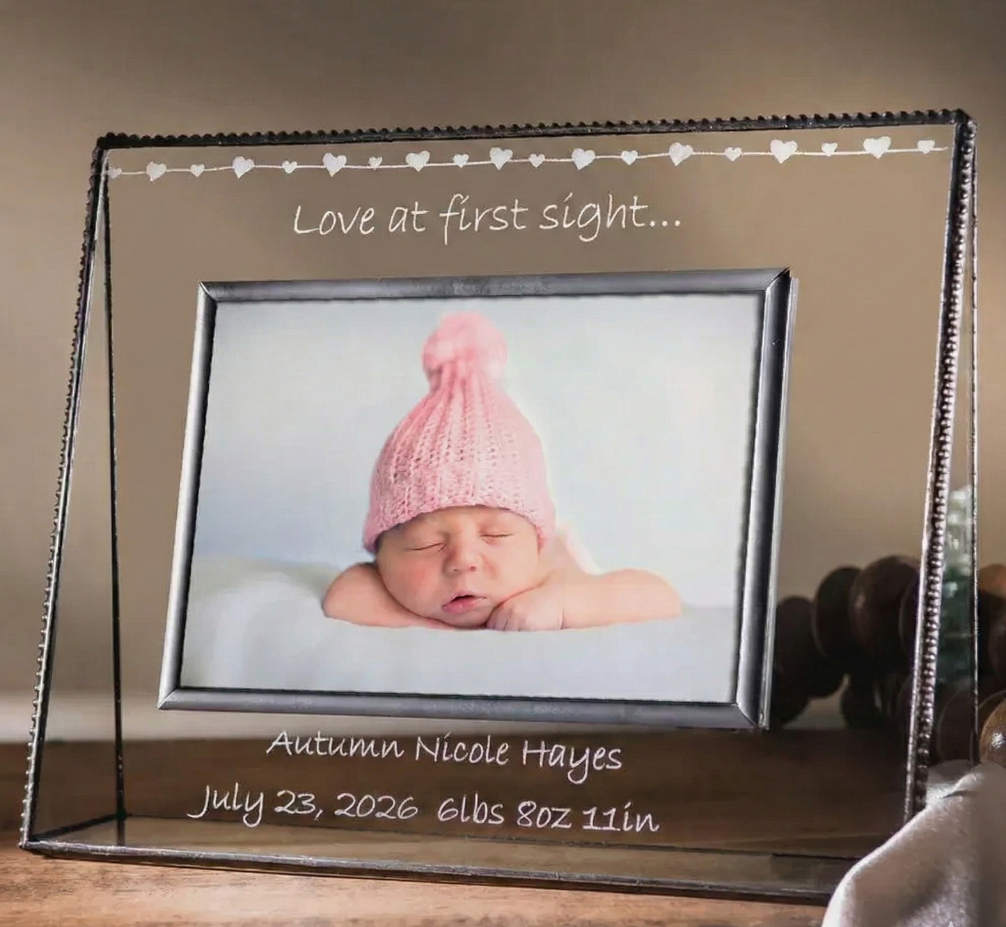 Baby Frame 'Love at First Sight' Personalized by J Devlin | Pic 319 EP558