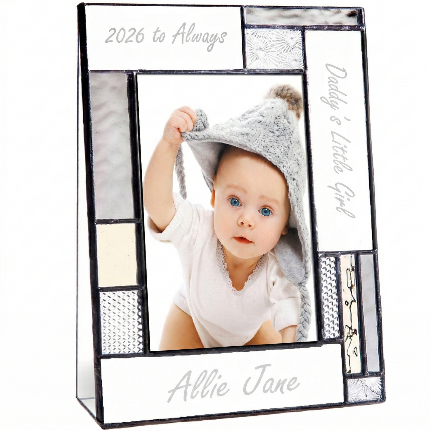 Dad Picture Frame Personalized Baby Girl Photo Frame Custom Gift Pic 392-46V EP621