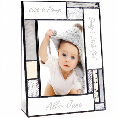 Dad Picture Frame Personalized Baby Girl Photo Frame Custom Gift Pic 392-46V EP621