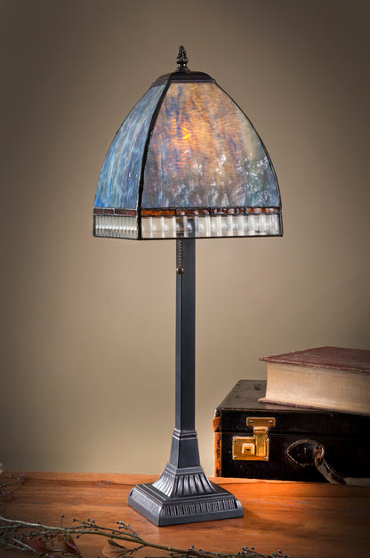 Blue Purple Stained Glass Tiffany Table Lamp | LAM 589-2 TB
