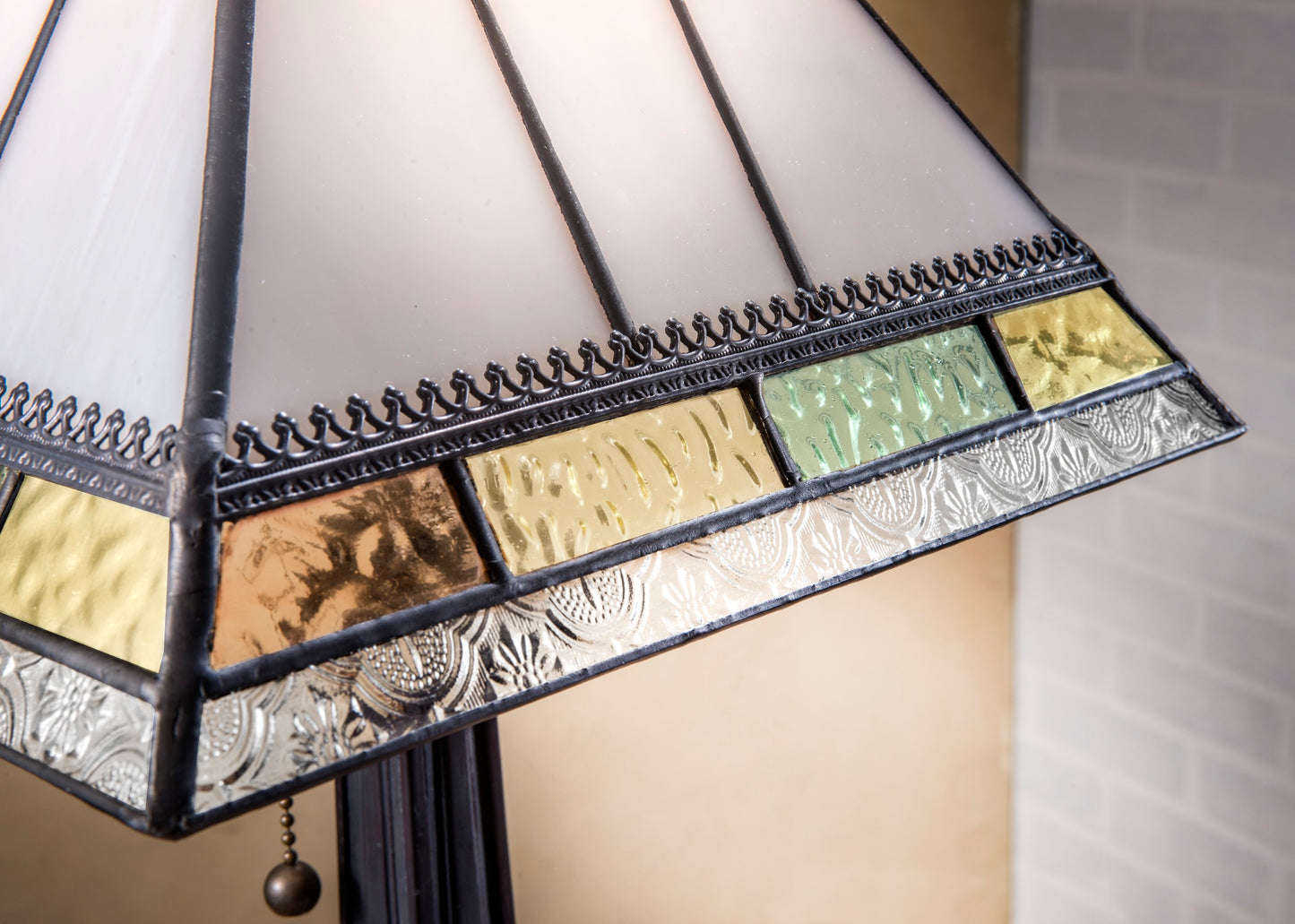 Mission Table Lamp Tiffany Stained Glass | LAM 714TB