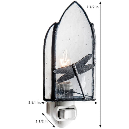 Clear Glass Dragonfly Night Light | NTL 110-2