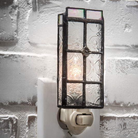 Vintage Clear Stained Glass Night Light | NTL 113